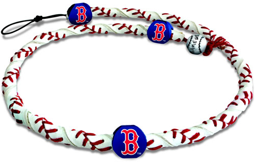 Red Sox baseball seam necklace
