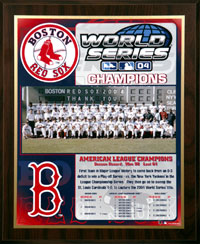 Red Sox 2004 World Series Champions plaque