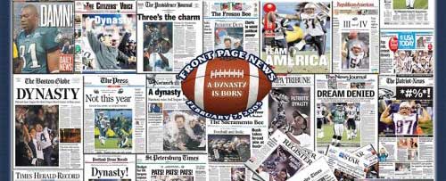 Patriots Front Page News Collage