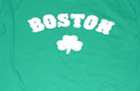 Kelly green Boston Shamrock shirt