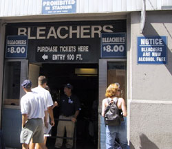 Bleacher entrance