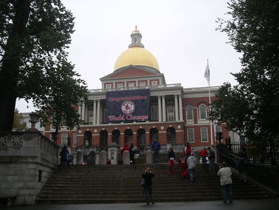 World Champs banner at State Capital