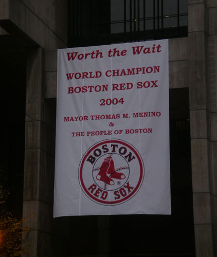 Banner at City Hall