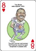 New England Football Heroes Playing Cards