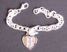 Red Sox heart tag bracelet